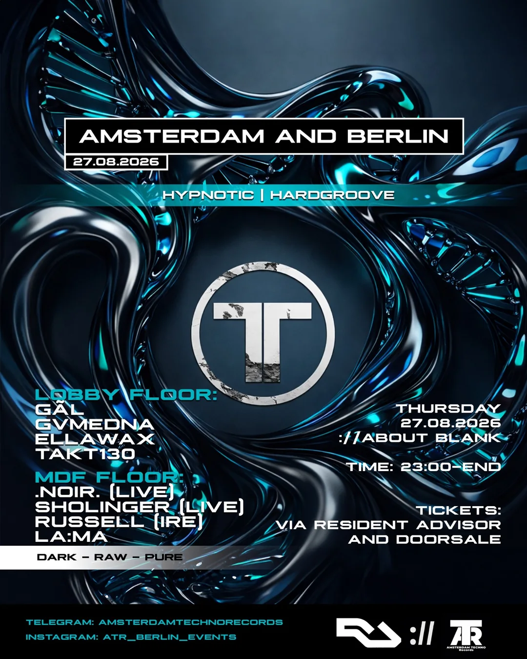 ATR Club Night flyer